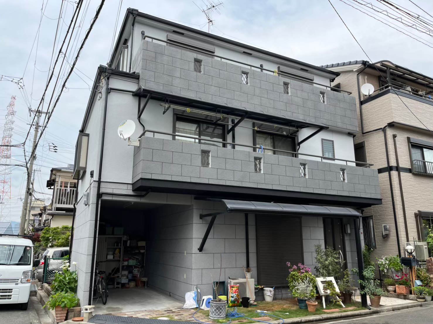 屋根塗装（無機塗料）・外壁塗装（無機塗料）・外壁補修・ベランダ防水
